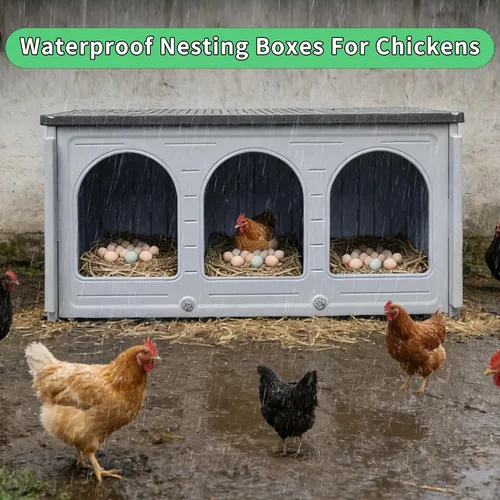 Vista 14 de Rockever Cajas de anidación para pollos, cajas de anidación de plástico