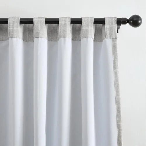 Vista 9 de Elrene Home Fashions Sawyer Panel Individual de Cortina Oscurecedora de Habitación con Diseño de Cuadros Windowpane con Bolsillo para Gris