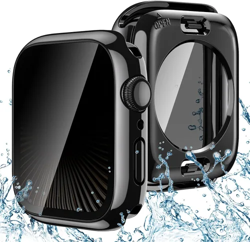 Vista 18 de Goton Funda impermeable con protección de privacidad compatible con Apple Watch, protector de pantalla de 40 mm para Series 6/5/4, SE 3/2/1