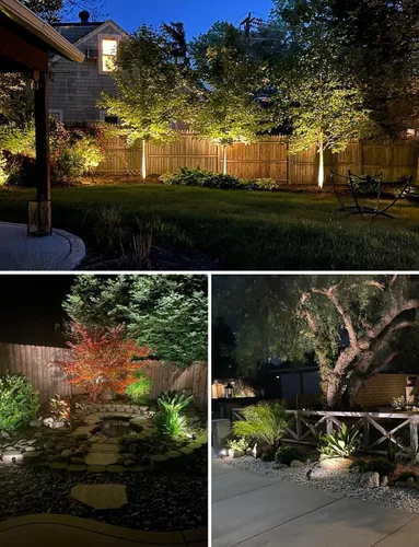 Vista 3 de SUNVIE Luces LED de paisaje de bajo voltaje de 12 W con conectores, para exteriores, 12 V, blanco súper cálido (900 LM), impermeables, luces