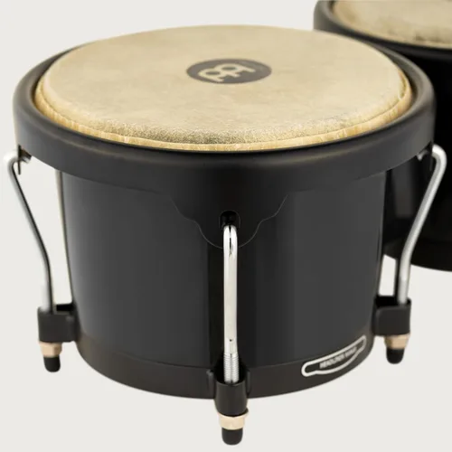 Vista 8 de Meinl Percussion HB100SNT-M bongós de madera natural de 6 3/4 y 8 pulgadas, Negro Bongos de carcasa sintética duradera profesional para adultos