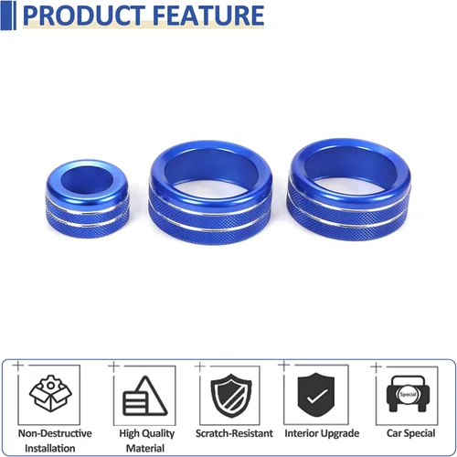Vista 3 de Daeiclru Cubierta de perilla de volumen y aire acondicionado compatible con Toyota Supra GR A90 A91 MK5 2018-2022, cubierta de botón de volumen