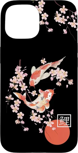 Vista 6 de Cherry Blossom Koi Carp Fish Japanese Sakura Graphic Art Case for iPhone 17