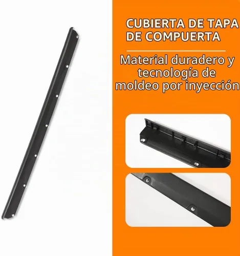 Vista 7 de G-PLUS Protector de portón trasero superior con moldura de textura de alerón, Compatible con Toyota Tacoma 2005 2006 2007 2008 2009 2010 2011 2012