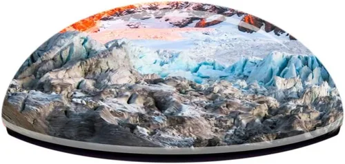 Vista 3 de Fox Glacier New Zealand - Imán para nevera con diseño de cristal 3D, regalo de colección de recuerdos para viajes de ciudad, adhesivo fuerte