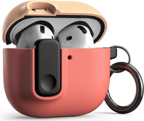 Vista 10 de VRS Design Modern Lock - Funda para Apple AirPods Pro de 3ª generación (2025), estilo protector elegante con seguridad de bloqueo compatible