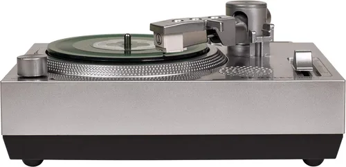 Vista 2 de Crosley CR6037A-SI RSD3 - Mini tocadiscos para discos de vinilo de 3 pulgadas, color plateado