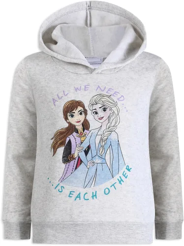 Vista 2 de Disney Frozen - Conjunto de 2 piezas con capucha y leggings para niñas, color azul y gris