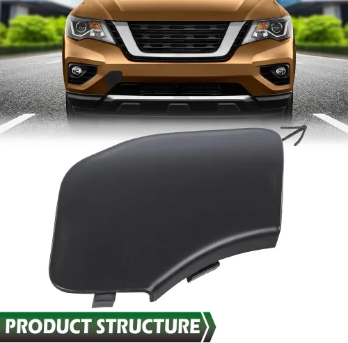 Vista 2 de GRAND ORANGE Soporte de parachoques delantero para tapa de remolque compatible con Nissan Pathfinder 2016-2019 622A0-9PF0A Compatible with Nissan