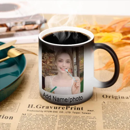 Vista 6 de Taza de café personalizada con foto, taza mágica personalizada, taza personalizada con foto, taza personalizada con imagen, regalo personalizado