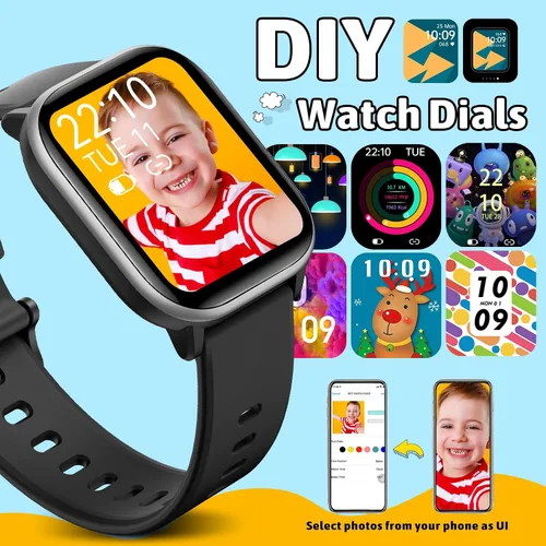Vista 6 de Reloj inteligente para niños, reloj para niñas y niños con 20 modos deportivos, podómetro, monitor de sueño, relojes deportivos para niños, regalos