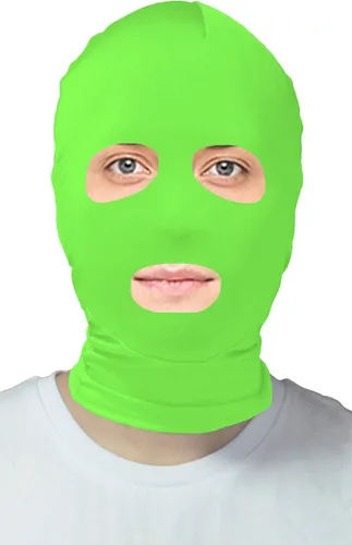 Vista 18 de VSVO Máscara de capucha Zentai con ojos abiertos y boca