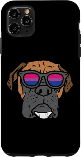 Vista 11 de Funda para iPhone 14 Boxer Dog LGBTQ Bisexual Flag Gay Pride Ally Bi Dog Lover