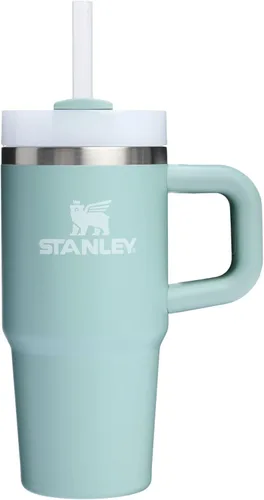 Vista 147 de STANLEY Quencher H2.0 Vaso Térmico con asa y pajilla, 64 onzas, tapa Flowstate de 3 posiciones, gran capacidad para viajes y deportes, vaso de acero