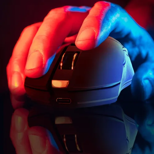 Vista 5 de KLIM Blaze - Mouse inalámbrico recargable para juegos RGB nuevo 2022 sensor de alta precisión y batería de larga duración 7 botones