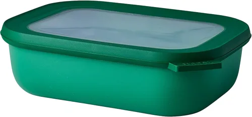 Vista 20 de Mepal Cirqula - Recipiente circular rectangular para almacenar y servir alimentos de 67.6 fl oz / 68 onzas con tapas transparentes, perfecto