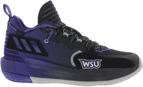 Vista 4 de adidas Zapatos de baloncesto Dame 7 Extended Play, NegroVioleta