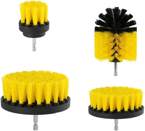 Vista 8 de ELEOPTION - Kit de accesorios para taladro de limpieza de alta resistencia, cepillo de nailon inalámbrico, ideal para limpiar baldosas de piscina