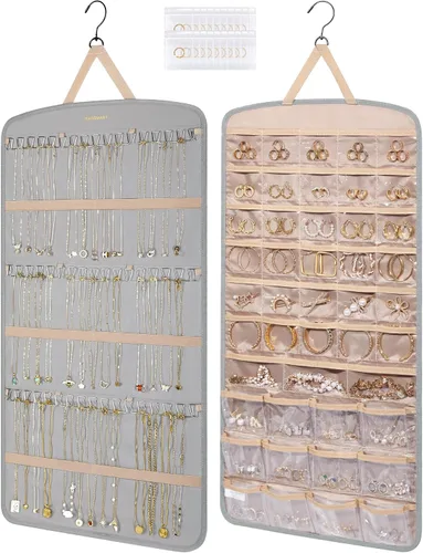 Vista 18 de Bolsas para joyería BAGSMART 50 piezas, pequeñas bolsas con cierre de cremallera para anillos, 5 x 7.6 cm, PVC, para empaquetado de aretes