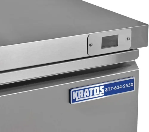 Vista 5 de Kratos Congelador comercial bajo encimera, 61" W, 2 puertas, acero inoxidable (69K-753)