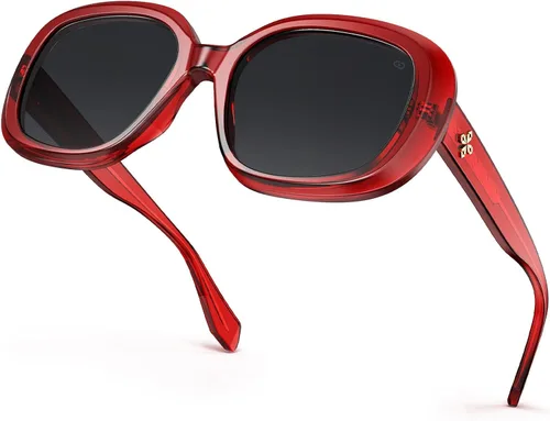Vista 9 de VISOONE Oversized Square Sunglasses for Women Retro Shades