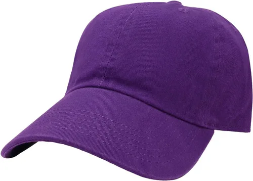 Vista 11 de Gorra de béisbol clásica Falari, sombrero de papá 100% algodón suave, talla ajustable Aguamarina