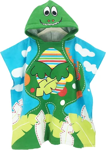 Vista 10 de BANGSAUR Toalla con capucha para niños, para el baño, la playa, toallas de algodón suave, absorbente, para piscina, con capucha, poncho para bebé