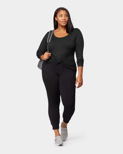 Vista 5 de 32 Degrees Heat - Camiseta de manga larga con cuello redondo para mujer, ultra suave, térmica, ligera