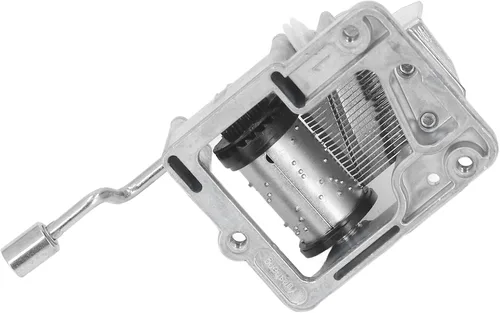 Vista 5 de Pilipane 18 Note Musical Mechanism Movement Retro Style Alloy Hand Crank Music Box Mechanism Replacement for Home Decor DIY Craft Projects