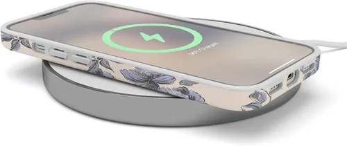 Vista 8 de Carcasa Casely para iPhone 13 Ink & Iris Floral Vintage Compatible con MagSafe Diseño Clásico Ultra Delgado