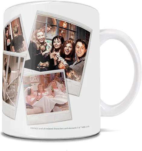 Vista 105 de Trend Setters Friends the Television Show – 25 años – Mercancía oficial – Taza de café o té de cerámica blanca de 11 onzas – perfecta para regalar
