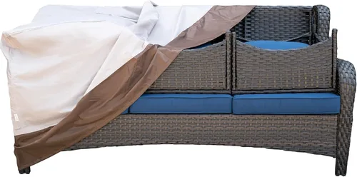 Vista 8 de ovios Fundas para muebles de patio, funda impermeable para sillas de sofá seccional, sofá biplaza otomana, sofá o mesa de uso general, 58.3 pulgadas