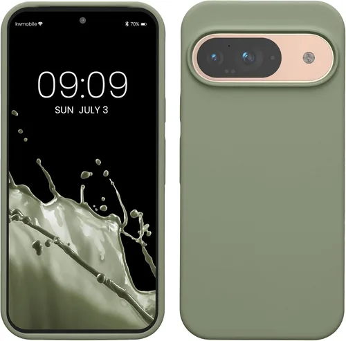 Vista 34 de kwmobile Funda Compatible con Google Pixel 6 Pro - Funda de Teléfono de Silicona TPU con Acabado Suave - Azul Caribe