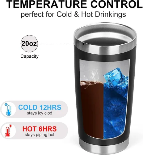 Vista 4 de Regalo motivacional de graduación 2026 para él y ella, vaso de acero inoxidable de 20 onzas para automóvil, taza insultada, regalos inspiradores