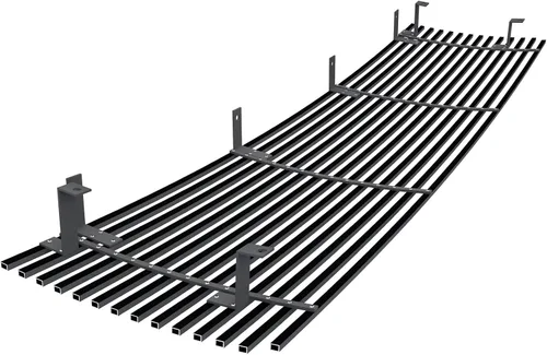 Vista 2 de Off Roader eGrille BGC-28F4990 compatible con Ford Bronco F-150 F-250 F-350 1987-1991 de acero inoxidable superior principal negro 8 x 6 horizontal