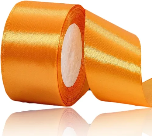Vista 173 de Cinta beige de 1-1/2 pulgadas x 25 yardas, cinta de satén de tela de color sólido para envolver regalos, manualidades, ramos de novia, coronas