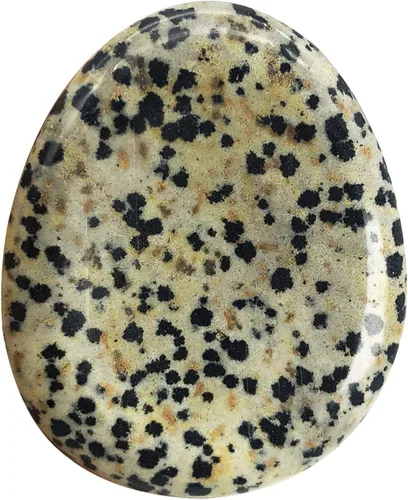 Vista 11 de Fekuar Piedra Natural de Cristal Unakita para el Pulgar, Piedra de Bolsillo Tallada a Mano para Alivio del Estrés y Meditación, en Forma Ovalada