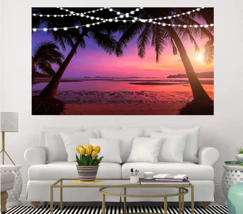 Vista 3 de Verano Rosa Puesta de sol paisaje natural hawaiano fotografía fondo puesta de sol puesta de sol playa decoración estilo retrato foto telón de fondo