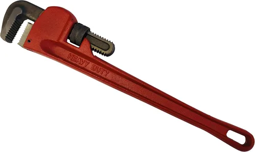 Vista 2 de H.D. Llave de tubo de acero recta (8" largo)