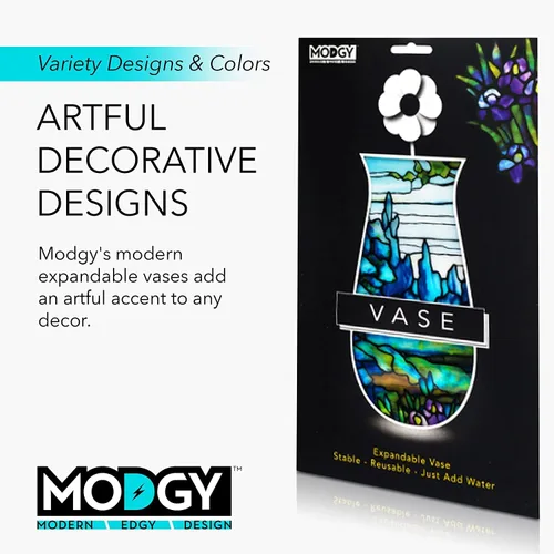 Vista 5 de Modgy Louis C Tiffany Iris - Jarrón plegable, 1 EA
