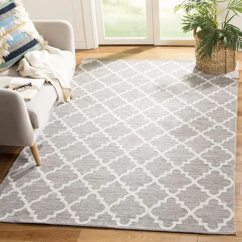 Vista 18 de SAFAVIEH Montauk Collection - Alfombra decorativa, 2 pies 3 pulgadas x 3 pies 9 pulgadas, beige y marfil, hecho a mano, de algodón enrejado, ideal