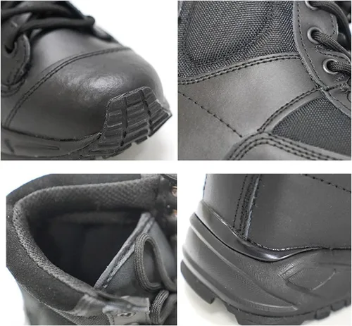 Vista 3 de Zivopah Botas tácticas para hombre, botas de combate ligeras, botas de trabajo duraderas, botas de desierto