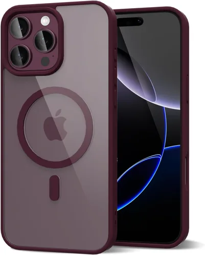 Vista 71 de oakxco Funda magnética transparente compatible con Magsafe, bonita funda delgada y transparente de poliuretano termoplástico no amarillenta, carcasa