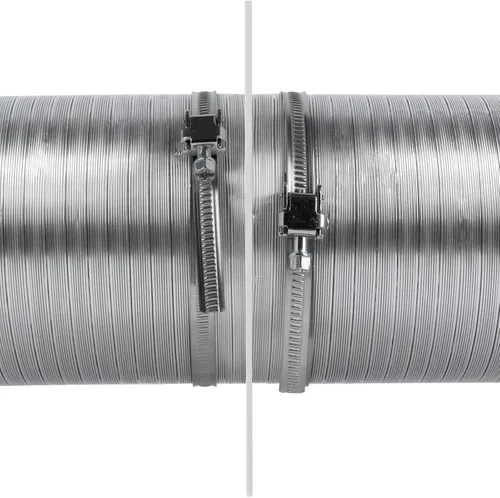 Vista 8 de Vent Systems Conector de conducto de ventilación de aire de 4 pulgadas, brida de tubo de ventilación recta, placa de conector de conductos