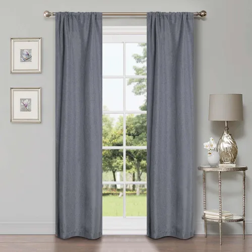 Vista 28 de BNM - Paneles de cortinas opacas para oscurecer la habitación, cortinas para cocina, dormitorio, oficina, ventanas de sala de estar, detalles