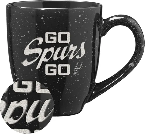 Vista 116 de Rico Industries NBA 16 oz Team Color Laser Engraved Speckled Ceramic Coffee Mug 3-Color del