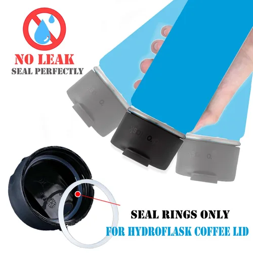 Vista 2 de Greant 6 piezas de juntas tóricas de repuesto para tapa Hydroflask, sello de goma para tapas de café de boca ancha Hydro Flask, junta de tapa