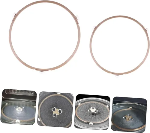Vista 6 de 1 Unidades Soporte para horno de microondas, para encimera, rodillos de microondas, bandejas redondas, pantalla tostadora, rodillos de microondas