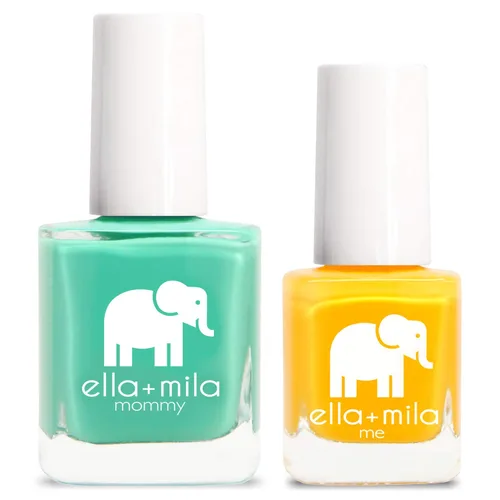 Vista 9 de ella+mila Mommy & Me Set de Esmalte de Uñas - Esmalte de uñas Resistente a las Astillas, de Larga Duración y de Secado Rápido, Set de Esmalte