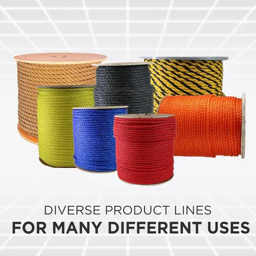 Vista 11 de ATERET Cuerda de Polipropileno Trenzada de 3 Hebras Color Tostado Monofilamento I 1-1/2" x 20 Pies I 19,350 lbs. Resistencia a la Tracción I Cordón